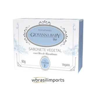 SABONETE VEGANO C/ ÓLEO DE MACADÂMIA 90G BLUE - GIOVANNA BABY